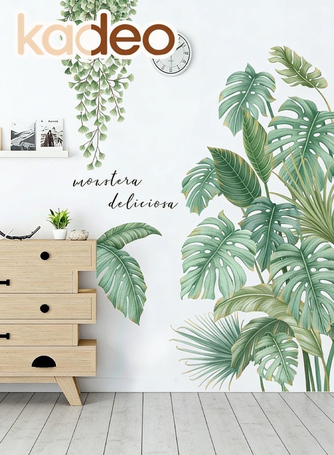 kadeo Green Plants Wall Decals, Waterproof Wall Sticker, Fresh Color Wallpaper, Peel and Stick Stickers & Murals for Bedroom, Living Room, Bathroom, Kitchen, Art Decor - Image 3